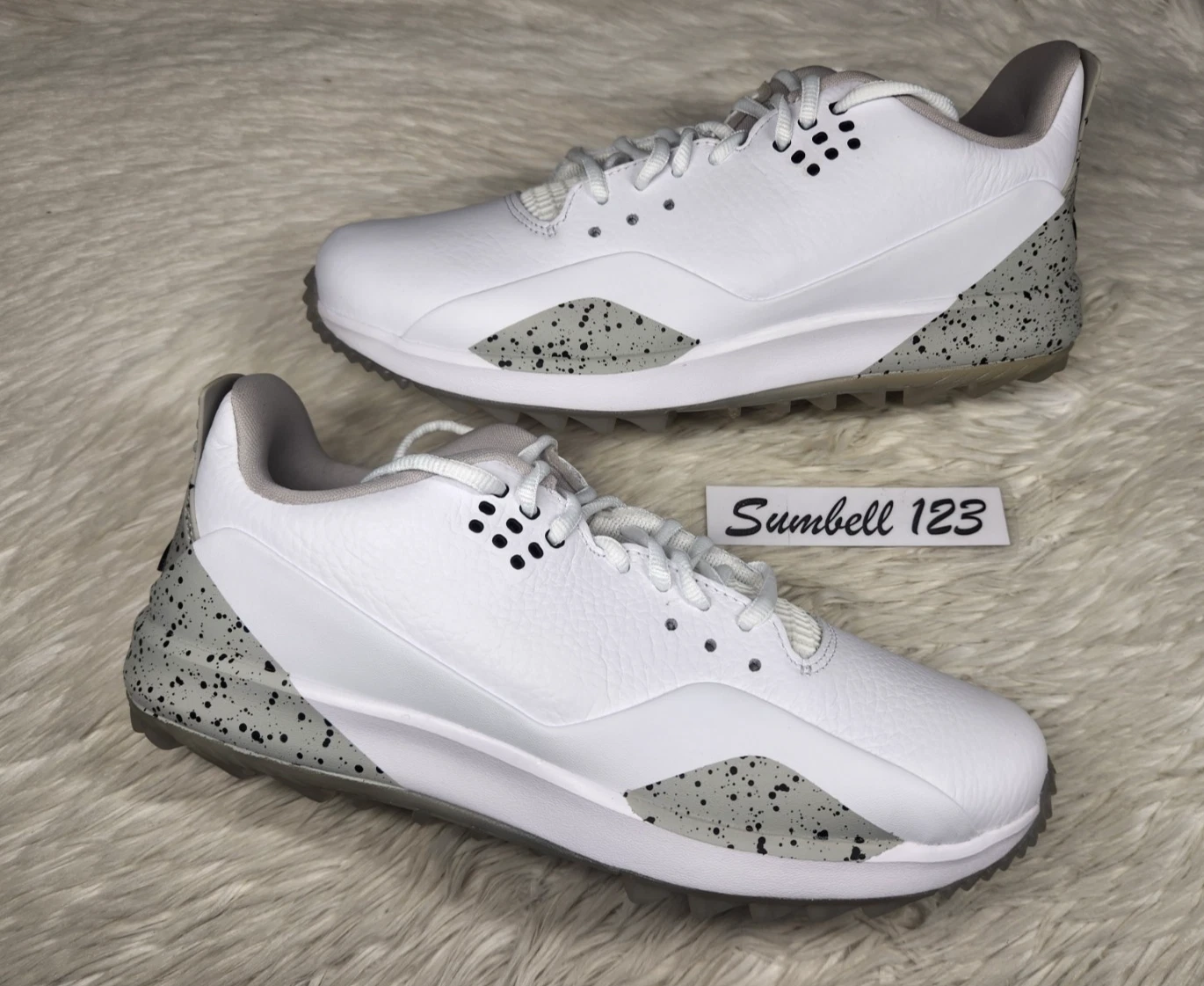 RARE Air Jordan ADG 3 Golf Shoes “White Cement” Mens Size 7.5/Wmns 9 CW7242-100