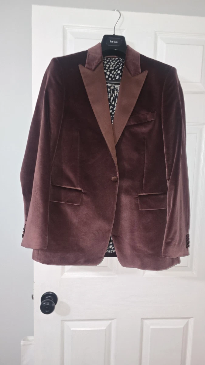 Blazer En Velours Brun Paul Smith - Taille 36R - Neuf Avec Étiquettes - Style College