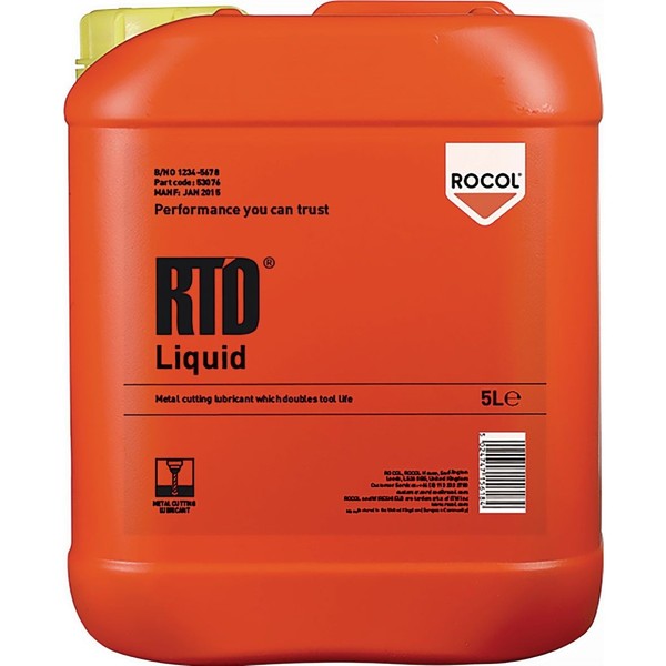 Metallzerspanungsschmierstoff RTD Liquid 5L Kanister Rocol BohröL SchneidöL ÖL-image