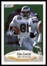Cris Carter 1990 Fleer #81 Philadelphia Eagles NFL READ FREE SHIP