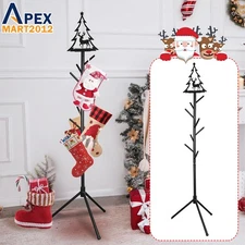 Christmas Stocking Holder Stand Freestanding Metal Socks Hanger Rack Decorations