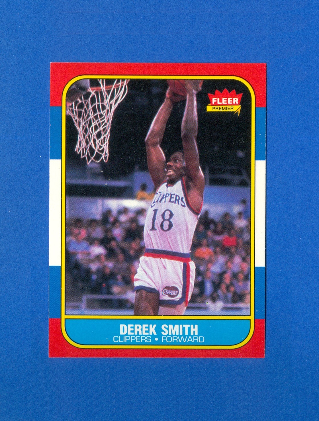 1986/1987 Fleer Basketball #103 Derek Smith 86/87 RC Rookie Card EX/MT Condition