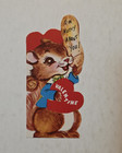 Vintage Valentine’s Day Die-Cut Squirrel Card “I’m Nutty About You” — photo 1
