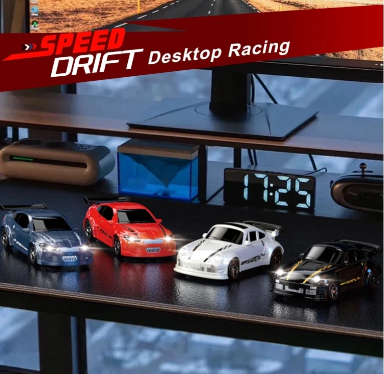 1:64 Scale RC Drift Car, Mini Rc Cars 2.4GHz 15km/h 4WD Remote Red - Image 2 of 4