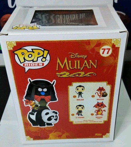 Funko Pop Rides Disney Mulan Mushu Riding Panda #77 2020 ECCC Shared Exclusive - Picture 3 of 4