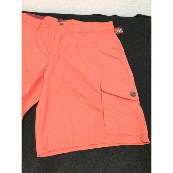 Pantalones Cortos Carga Merona Para Hombre Coral Talla 36 Algodón Frente Plano Talla 36 Foto 2 de 4
