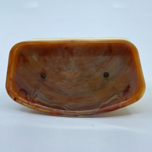 Vintage Rotary Watch Presentation Display Box Case Bakelite Velvet Art Deco - Picture 13 of 17