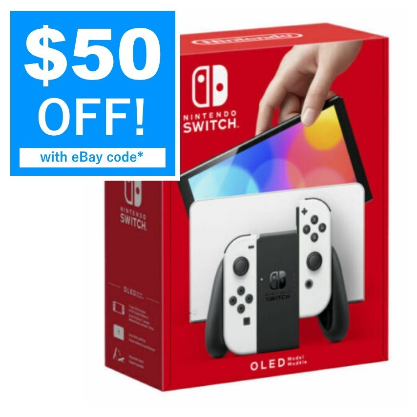 Nintendo Switch OLED Model Handheld Console 64GB White