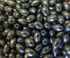 1,000 pcs Teal Loose Artificial Plastic Pearls 6mm x 9mm Oval Rice Beads Crafts