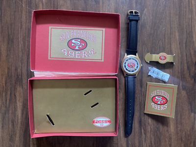 San Francisco 49ers Fossil Watch 1993 mens Vintage Boxed