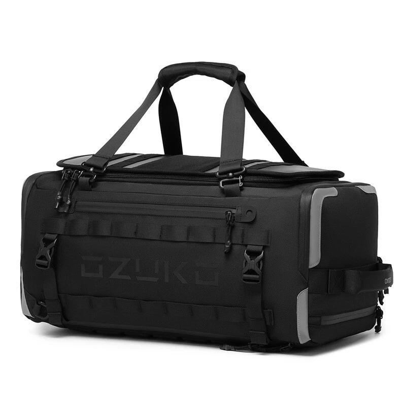 Sports Gym Bag, Men Travel Duffle Bag with Shoe Compartment, Waterproof Backpack