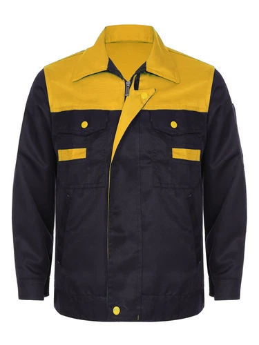 Women Men Long Sleeve Work Coat Pocket Shirts Workshop Mechanic Uniform Workwear - Bild 51 von 104