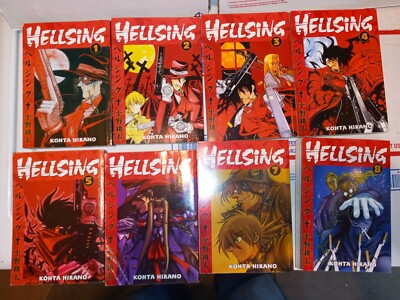 Hellsing Manga Volumes 1-8 Excellent Condition (ENGLISH) (1st