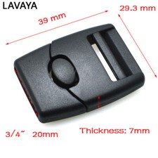 5pcs/pack 3/4" 20mm Webbing Center Release Buckle