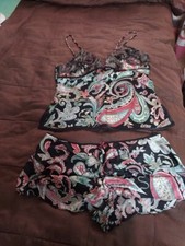 Ying Li 2 Piece 100% Silk Camisole Multi Color Sz Medium