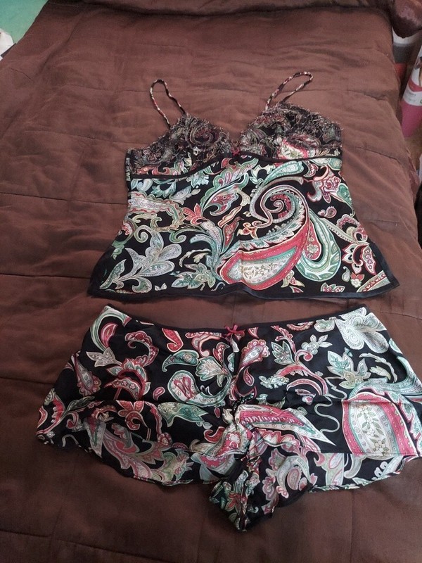 Ying Li 2 Piece 100% Silk Camisole Multi Color Sz Medium