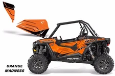 AMR Racing Graphic Wrap Kit Polaris RZR 1000 UTV OEM Door Inserts 2014 O MADNESS