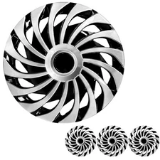 Hubcaps 14 inch Set of 4 Wheel Cover for Iron Rim Car Rims Cyclone Replacement