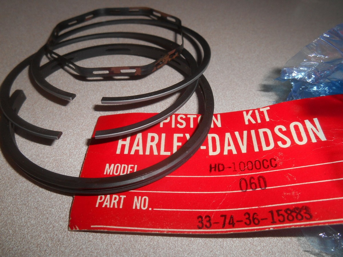 NOS Harley Davidson Cycle Craft .060 Piston Rings Set 33-74-36