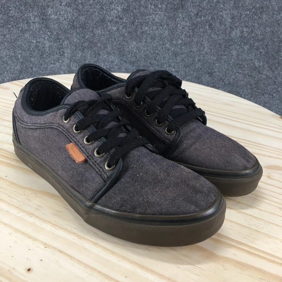 Vans Shoes Mens 8 Chukka Low Oxford Sneakers Gray Canvas Lace Up Low Top 721356 - Image 3 of 4