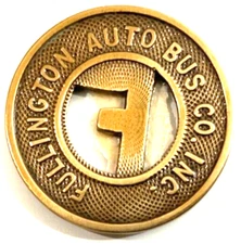 Clearfield Pennsylvania Fullington Auto Bus Co. Inc. Fare Token