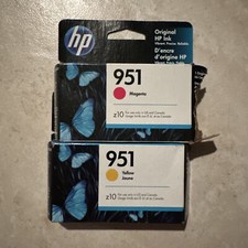 2 pack z10 HP 951 OEM Color Ink Cartridges Yellow & Magenta two Z 10 2022