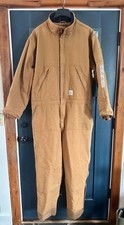 Carhartt Mens XL Regular Washed Duck Insulated Coveralls