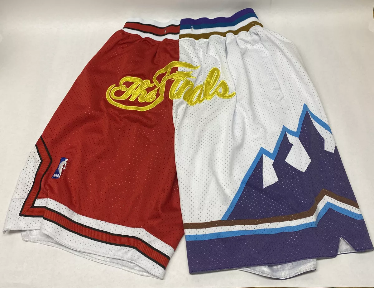 1997 NBA FINALS BASKETBALL SHORTS UTAH JAZZ & CHICAGO BULLS