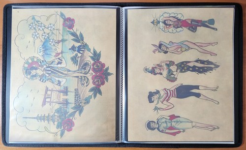 Pinky Yun Japanese Traditional Vintage 48 Sheets Tattoo Flash Portfolio Book 2 - Picture 12 of 24