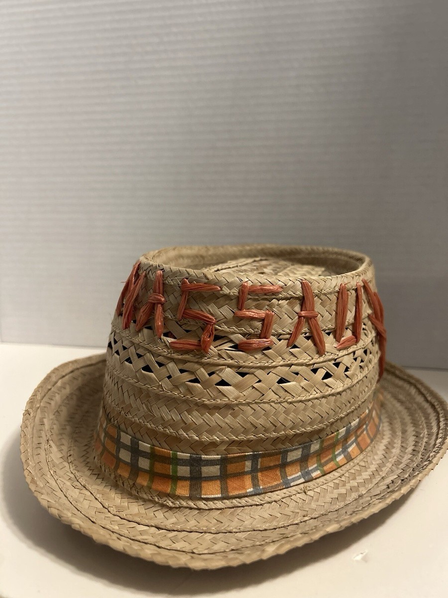 Vintage Handmade Nassau Straw Hat With Original Band | eBay display picture 1