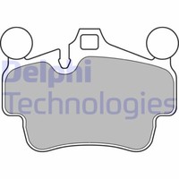 Delphi LP2236 Bremsbelagsatz, Scheibenbremse FüR Porsche