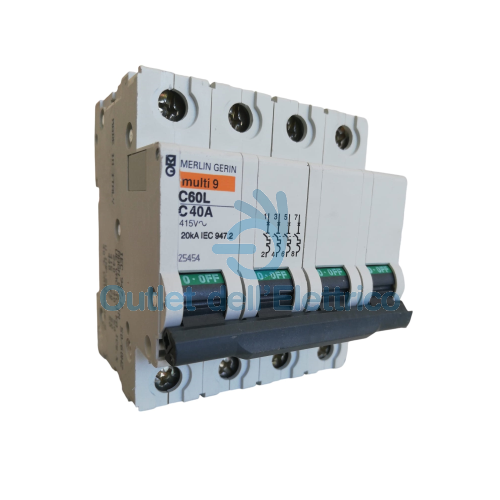 Disjoncteur ABB S204 C40 4P 6KA – Thermique 2CDS254001R0404