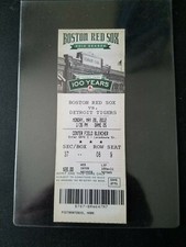 Miguel Cabrera Triple Crown Ticket 5/28/12 Tigers vs Boston Red Sox 100 Years