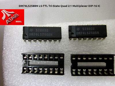 Atari 800XL U26 U27 | Commodore 64 U14 - Multiplexer DIP-16 IC Atari PN: CO14345