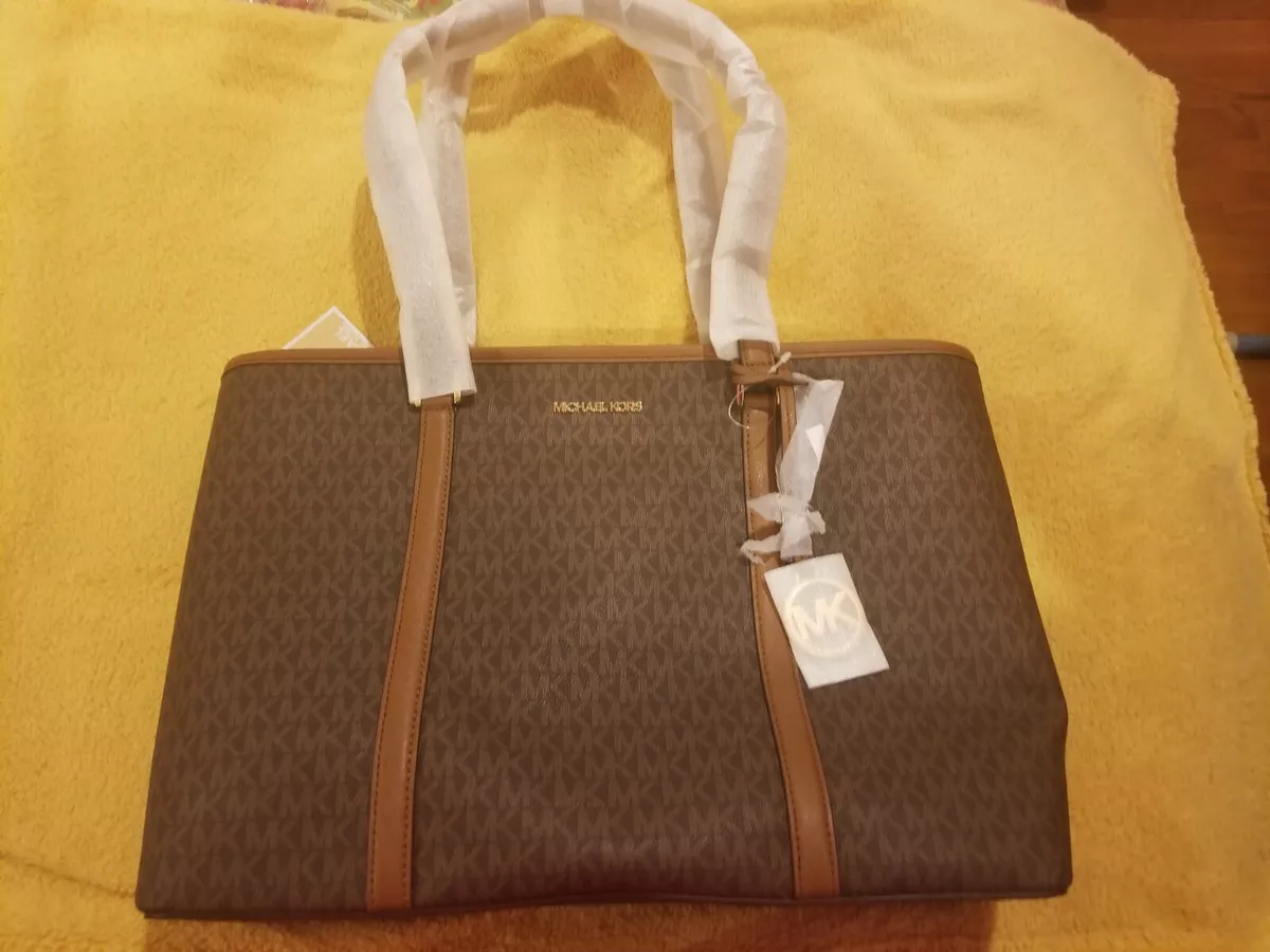 Michael Kors Large Sady Tote Purse - Brown