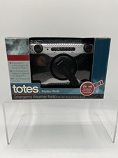 Totes Weather Works Emergency Weather Radio AM FM Weather Bands Crank Handle