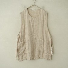 nest Robe CONFECT Men's Linen Panama Surgical Vest Size F