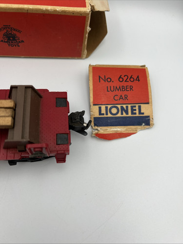 LIONEL RARE 6264 LUMBER CAR WITH ORIGINAL BOX O GAUGE POSTWAR 6511-2 - Picture 6 of 24