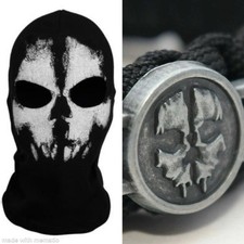 Cappuccio sci passamontagna adulto LOGAN GHOST + bracciale paracord ACTIVISION CALL OF DUTY