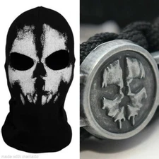Adult LOGAN GHOST Balaclava Ski Hood+ACTIVISION CALL OF DUTY Paracord Bracelet