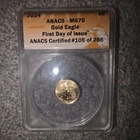 2014 MS70 $5 gold eagle.
