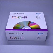 Memorex DVD R 16X 4.7GB 120min 10PK Blank Discs