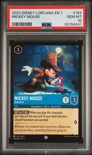 2023 Disney Lorcana EN1 First Chapter Mickey Mouse 154 Detective PSA 10 GEM MINT