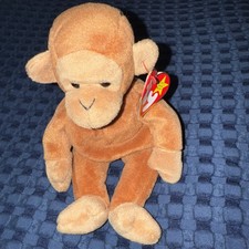 Ty Beanie Baby - Bongo The Monkey w/ Tags - 1995, Retired