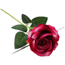 Flannel Rose Bouquet Lifelike Flannel Texture Injection Molded Construction