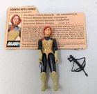GI JOE ARAH Scarlett Figure Straight Arm Complete with file card 1982 Vintage