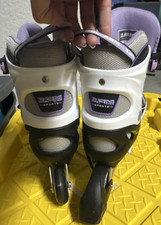 ZPM Sports ABEC-7 Women's Inline Skates Size L EU 37-39 Black/White/Purple