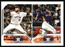 2023 Topps Update #US318 Matt Gage / César Salazar RCOM, RC Houston Astros
