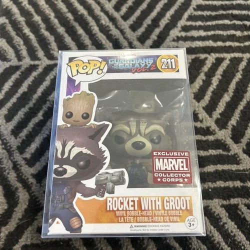 Funko Pop! Vinyl Marvel Guardians of the Galaxy Vol. 2 Rocket With Groot #211