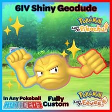 ✨ Shiny Geodude 6IV ✨ Pokemon Lets Go Pikachu & Eevee 🚀 Fast 🚀